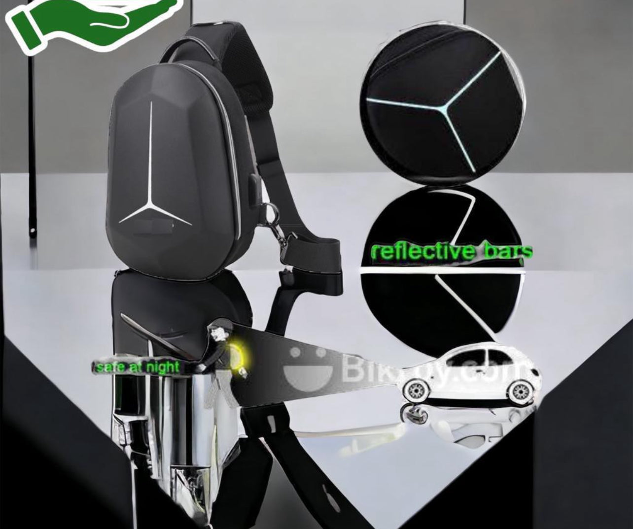 New Waterproof Multifunction Cross Body Mens Anti-Theft Bag