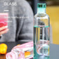 MHome Leakproof Transparent Glass Bottles 1L - Various Colours