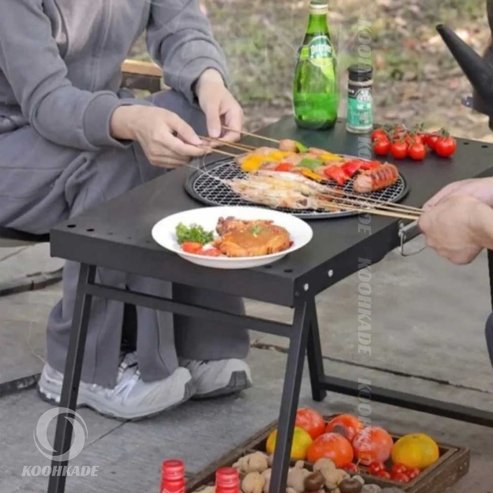 MHome Portable Folding Barbecue Braai Stand