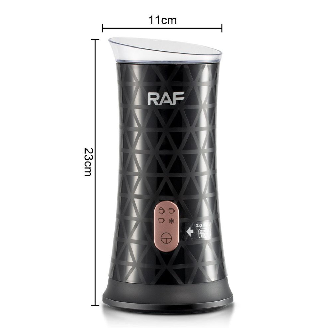 RAF Electric Milk Frother R.101 – 4-In-1 Handheld Coffee Foam Maker With Heating