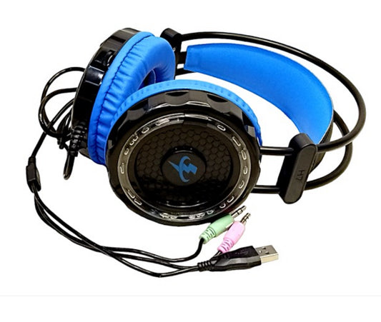 USB Headset gaming wired WITH LIGHT Gaming Headphone PC Surround Sound Stereo Gaming Headphones Over Microphone