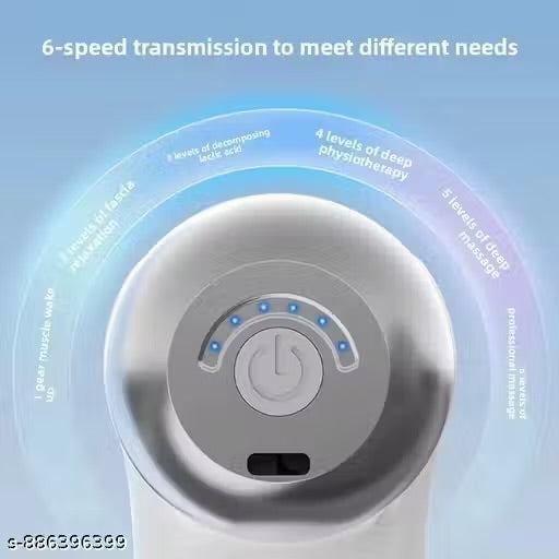 MTech 9 In 1 Mini Gun Massager Machine for Pain Relief - Body, Neck, Shoulders, Back, Arms & Feet Massager- 6 Speed Type-C Charging for Muscle Pain Relief Recovery