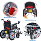 M-Care
Heavy Duty Electric Wheelchair, Foldable and Lightweight Powered Wheelchair,Joystick, Weight Capacity 150Kg