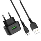 HOCO C70A EU QC3.0 Charger Power Adapter With Micro USB Cable