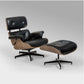 MFURN Eames Inspired Mid Century Lounge Chair & Foot Stool