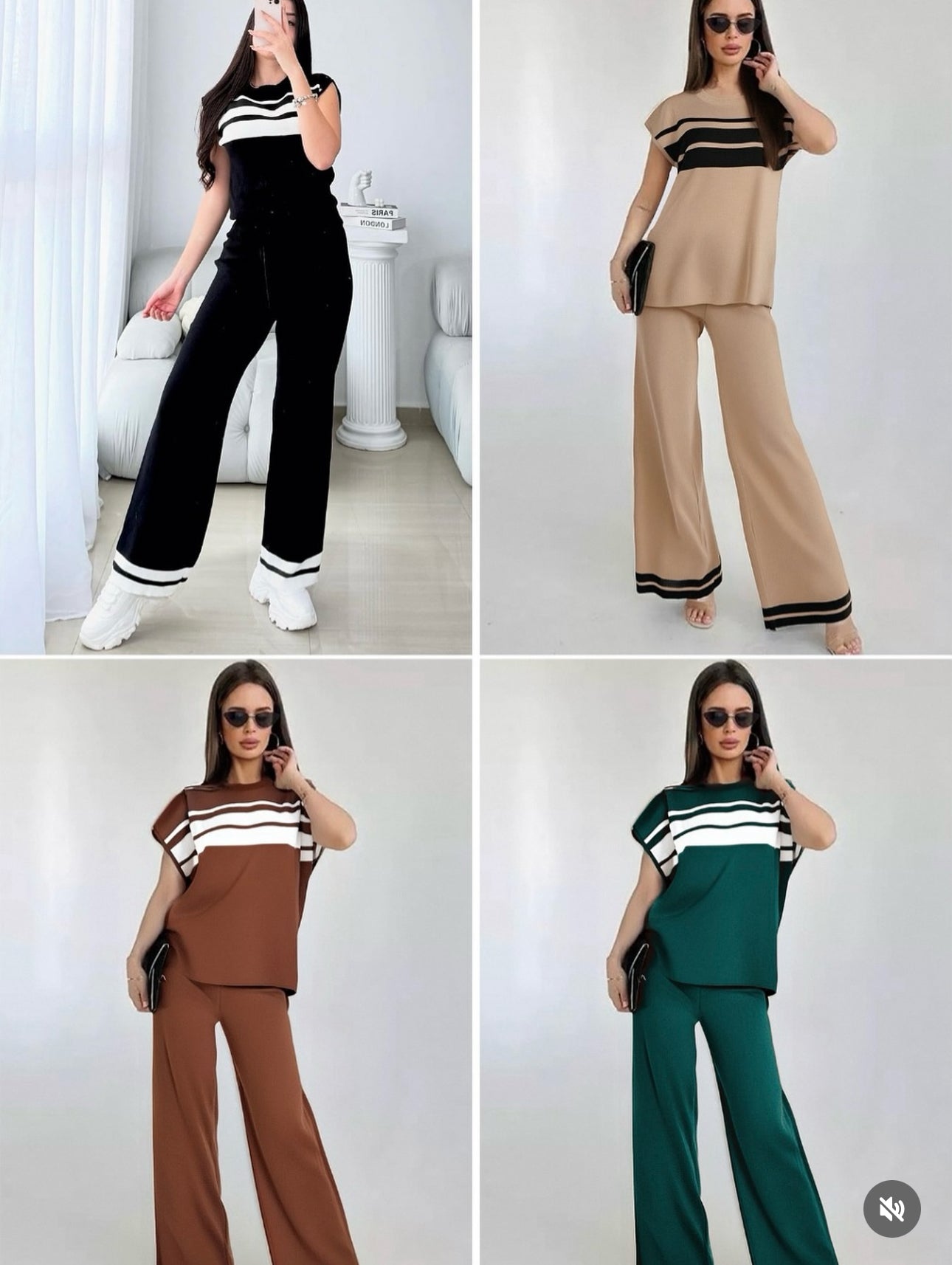 Ladies 2pc Matching Pants/Top Set-Various Options