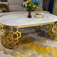 MFURN Elegant Marble Top Coffee Table