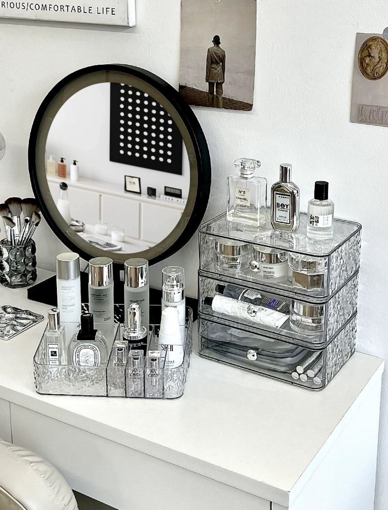 Ripple Clear Makeup Organiser