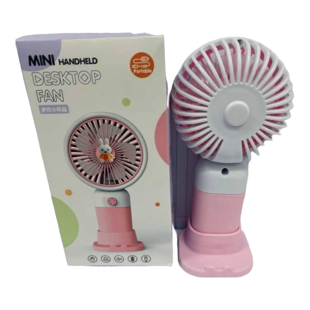 Mini Fan Led Light Rechargeable