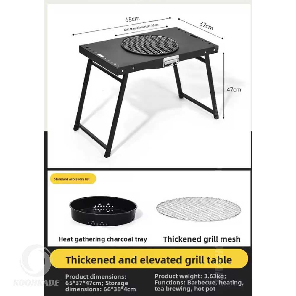 MHome Portable Folding Barbecue Braai Stand