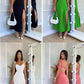 Cotton Tube Dress Midi Long Sleeve Dresses for Women Summer Dresses Cute Ladies Dresses Maxi Party Dresses for Women 2024