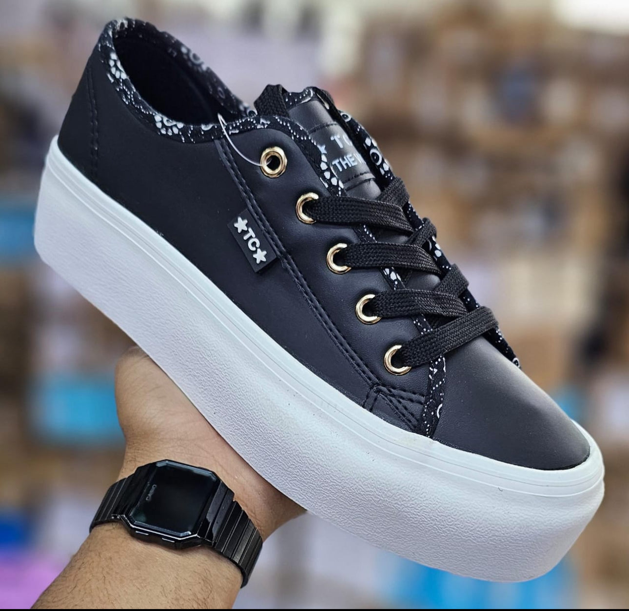 Ladies Platform Sneakers-Various Colours