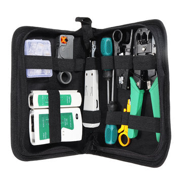 Network Repair Tool Kit Network Cable Tester Test Plier Cutter Manual Combination Tool Set Hardware Tool Kit