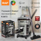 RAF R.6672 3000W Wet & Dry Commercial Industrial Vacuum Cleaner, 25L Capacity - Heavy-Duty Powerful Cleaning Machine