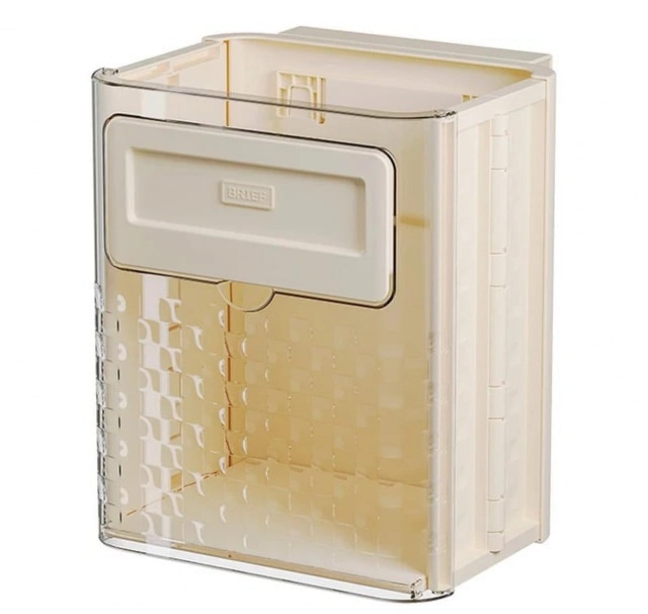 Hanging Kitchen Trash Can, Collapsible Waste Bin, Small Plastic Folding Hang Garbage Can for Cabinet Bedroom Bathroom Kitchen Office Car.