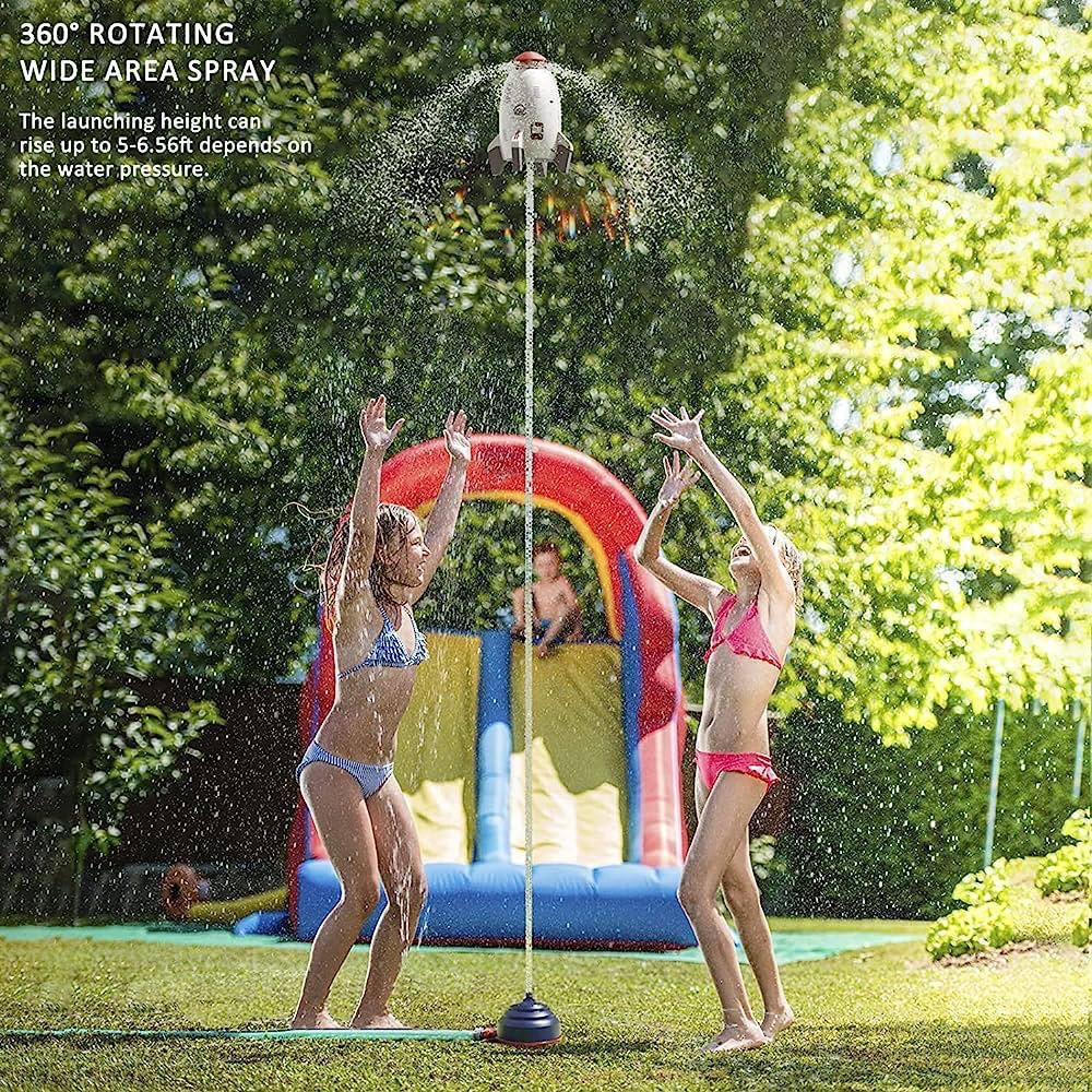 Sky Jet Rocket Sprinkler To Cool Off The Summer Heat!