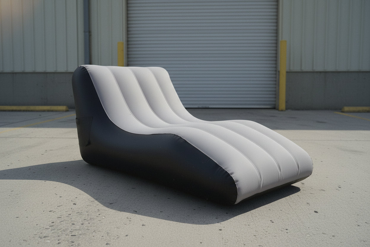 MHome Inflatable Sofa, Comfortable Ergonomic Inflatable Couch Air Sofa Bed Lazy Lounger Chair, Portable Leisure Lounger for Living Rooms, Balconies, Camping, Beaches-Various Colours Available