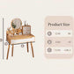 MFURN
Makeup Vanity Desk with Round Mirror Dressing Table for Bedroom with Lots Storage -Various Options
