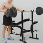 PROSPORTZ Adjustable Weight Bench with Barbell Rack and Leg Developer Multifunctional WeightLifting Bench
