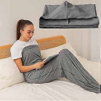 Adult & Kids Swaddle Wearable Blanket with Hoodie Ultra-Light Cozy Sleeping Bag for Indoor Outdoor Sleeping