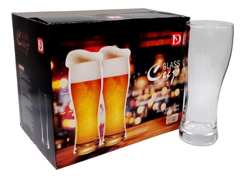 MHome Tall Beer Glasses – 6pc Set (580ml)