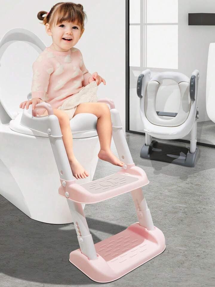 Height Adjustable Potty Training Toilet Seat with Step Stool Ladder for Boys and Girls Baby Toddler Kid Children Toilet Training Seat Chair - Various Options