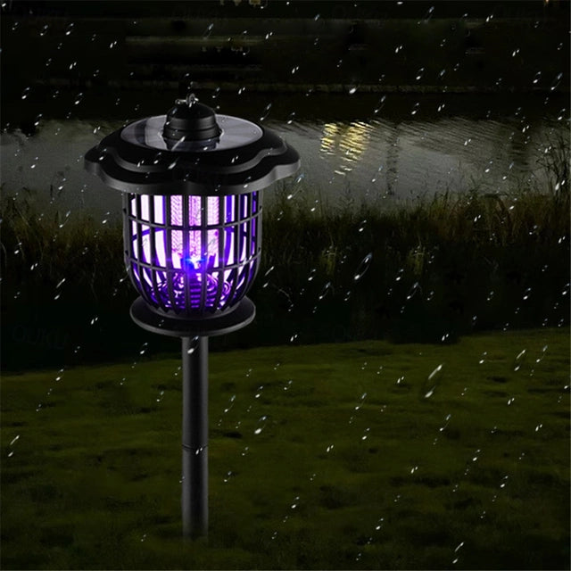 Solar Bug Zapper Outdoor,Mosquito Zapper Outdoor Mosquito Killer for Bug Gnat Fly Small Flying Insect Mosquito Repellent for Patio Yard Garden Farm,Waterproof Bug Lights for Outside 2pc
