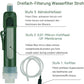 Outdoor Water Filter Portable 4000 Liter Camping Survival Drinking Water Filter Removes Bacteria and Pollutants, Personal Water Heater, Activated Carbon