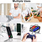 Portable Folding Phone Stand, Aluminum Desk Mobile Phone Stand, Lightweight Phone Bracket for Travel, Foldable Cell Phone Stand, Compatible with iPhone, iPad, All Android Smartphone | Silver