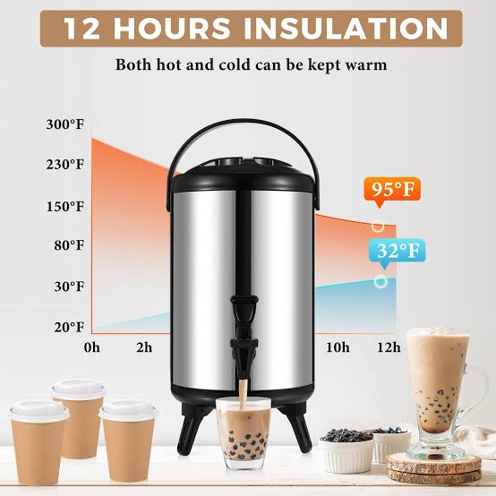 MHome Insulated Beverage Dispenser Stainless Steel 10L