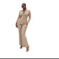 Ladies Knitted 2pc Cardigan & Wide Pants Sets -Various Colours