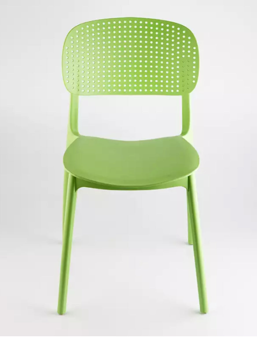 MFurn Modern Perforated-Back Dining Chair – Various Colours