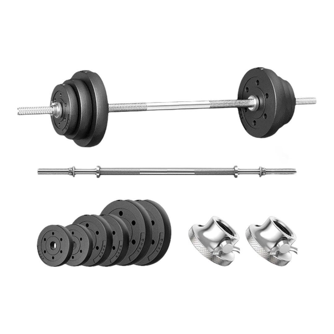 Barbell set weight stationary home gym weight training fitness - 50kg