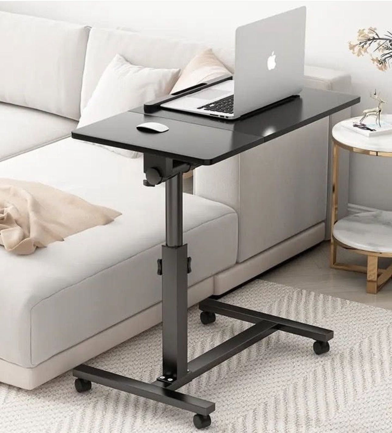 MFurn Adjustable & Rotating Multifunction Laptop Table – Mobile Desk for Home & Office