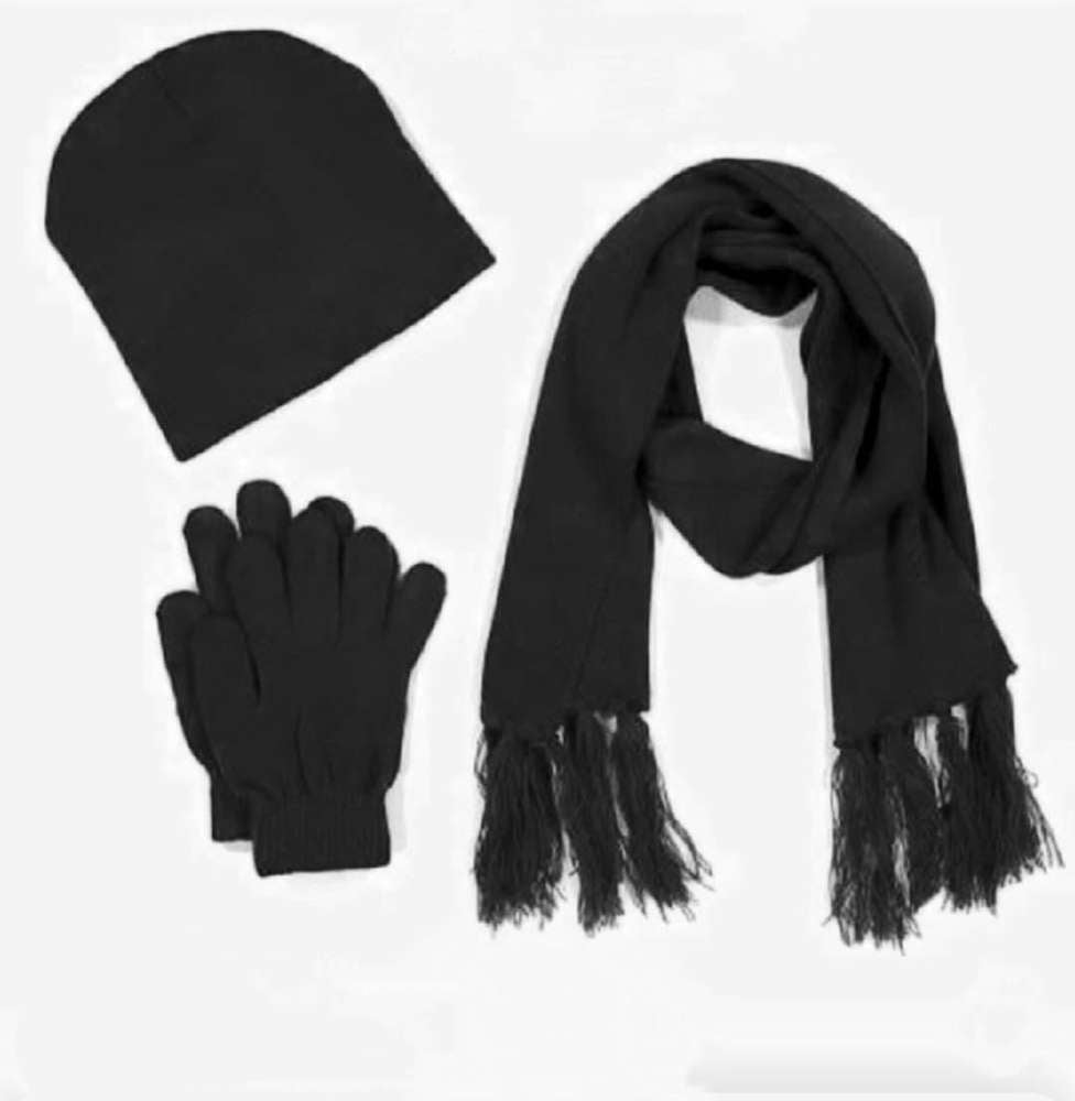 Knitted Winter Warmer Set 3pc -Various Colours