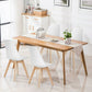 MFurn 4PCS Mid Century Dining Chairs Modern Armless White Wood Legs