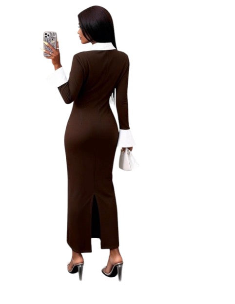 Ladies Trendy 2-in -1 Shirt & Maxi Dress - Various Colours