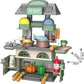 2-in-1 DIY Play House Villa & Kitchen