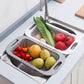 Telescopic Sink Drain Basket, Length Adjustable Sink Holder Sink Organizer,drainer Net Basket For Kitchen.