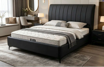 MFURN Luxury King Size Bed & Headboard Set-Various Colours