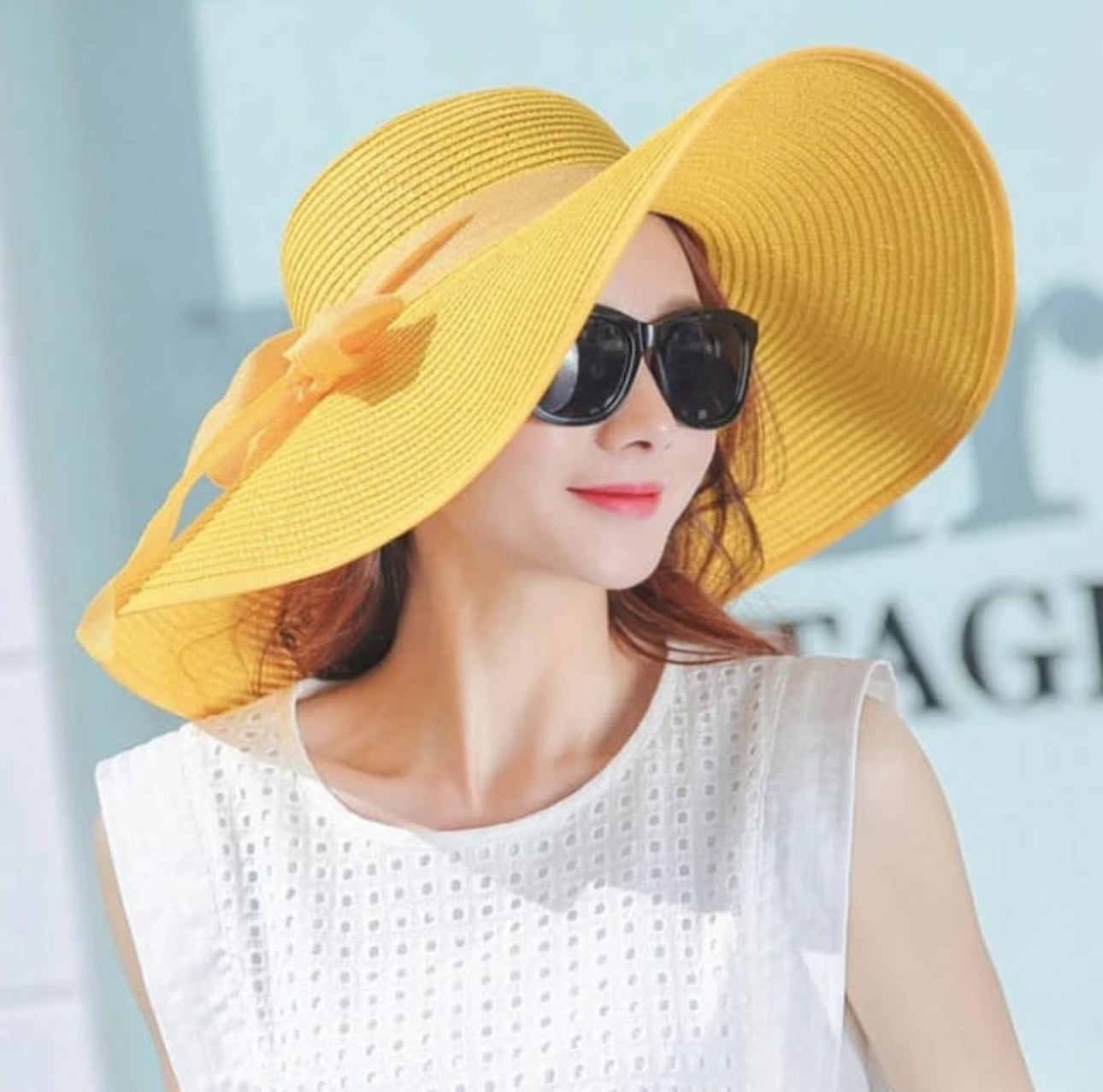 Ladies Wide Brim Summer Sun Hats Various Colours