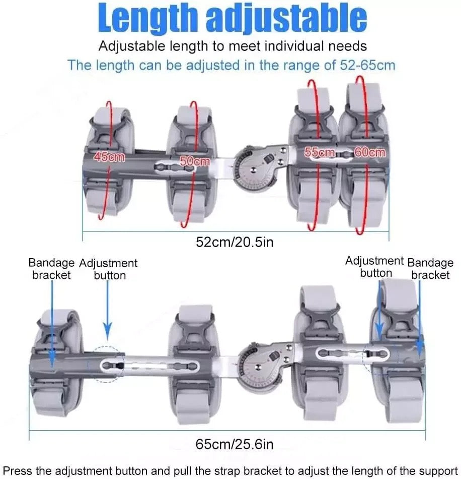 Hinged Knee Support Brace Hinged ROM Knee Brace,Post Op Knee Brace for Recovery Stabilization,ACL,MCL and PCL Injury,Adjustable Orthopedic Support Stabilizer After Surgery,Women and Men- Available Now For PreOrder Sales!