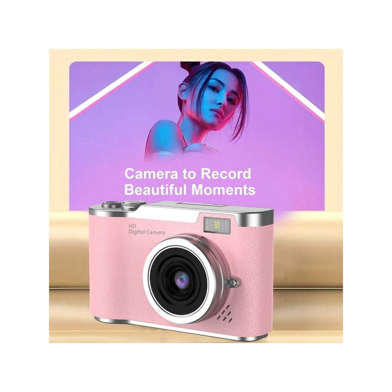 MTech 8X Zoom Digital Camera for Vlogging, 1080P HD, 2.4" IPS Screen, Rechargeable with Card Reader & OTG, Photo/Video/Webcam, Ideal Gift for Teens Beginners