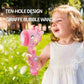 New Cartoon Giraffe Bubble Machine Children Fully Automatic Bubble Gun Bubble Out Of Multi-Colored Bubble Toys With Lights