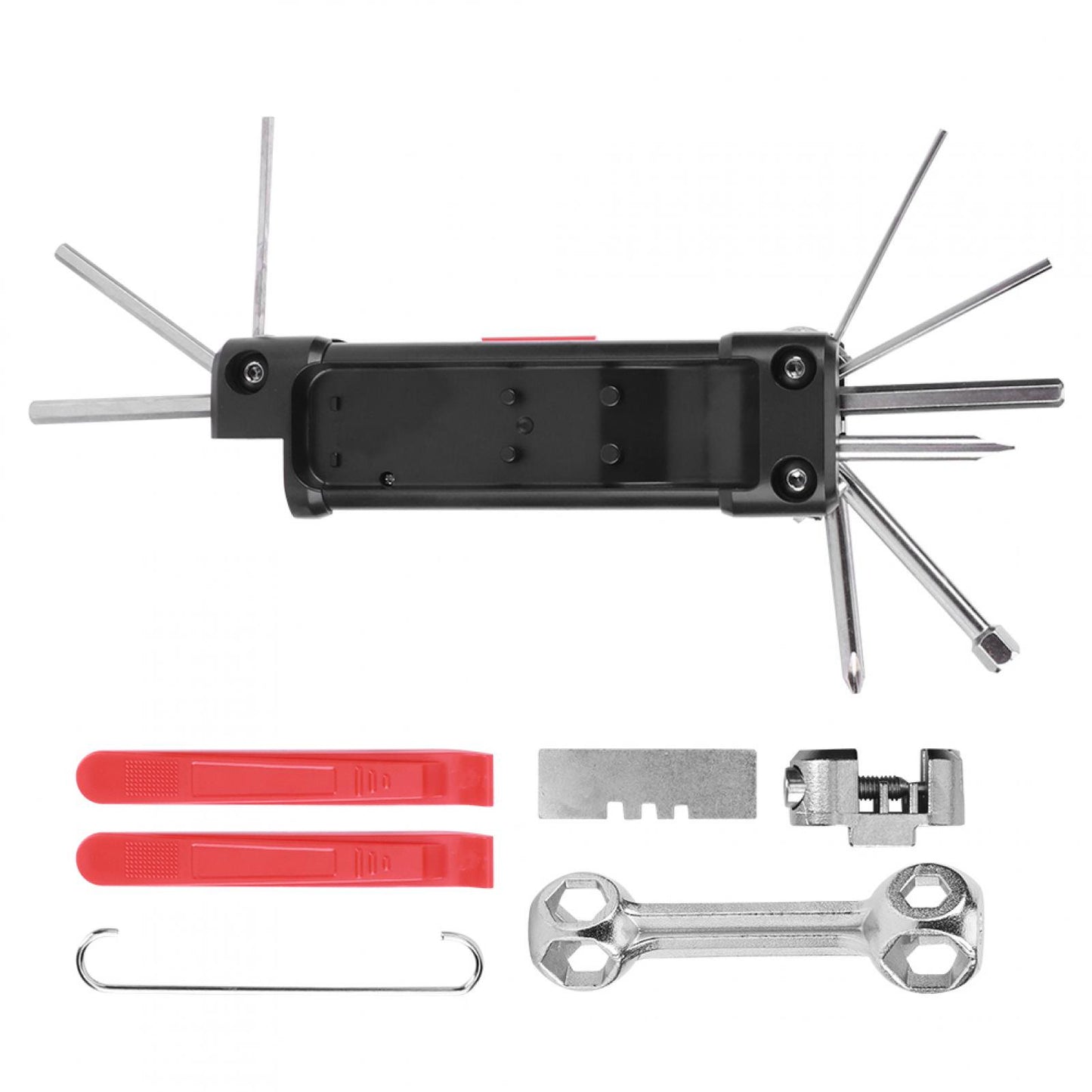 15:1 Multitool Functional Bike Bicycle Cycling Mechanic Repair Tool Kit Mini Folding Tool