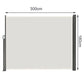 MHome Retractable Wind & Privacy Single Sided Screen-Available In 3 Colour Options