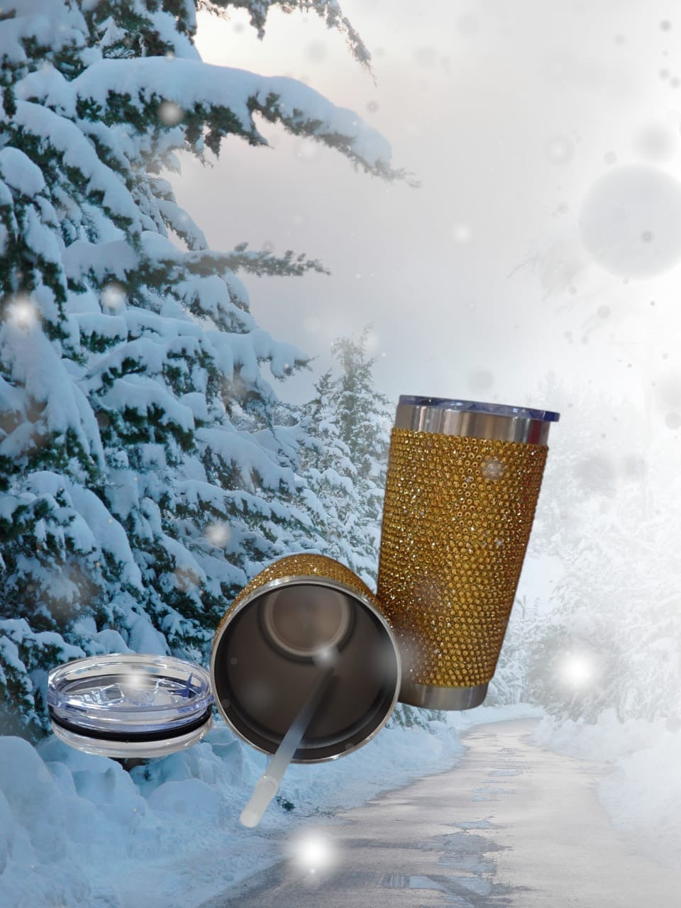 Bling Insulated Travel WaterBottle 600ml