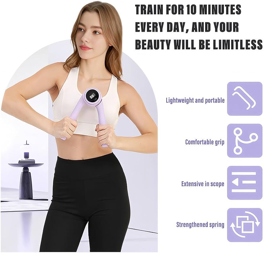 Pro-Sportz Poratble Arm Trainer Chest Workout Equipment,Forearm Strength Trainer Ideal for Grip Strength, Muscle Building, Rehabilitation- With LED Counter Disply