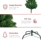 Christmas Tree Artificial Hinged Xmas Tree fire-Resistant and Non-allergenic Christmas Ornament with 850 Branch Tips Foldable Metal Stand Holiday Decoration Tree for Home Office Party 2.2M Height