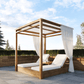 High End Twin Outdoor DayBed  Sun Lounger Set Teak with Canopy-Available On Order!